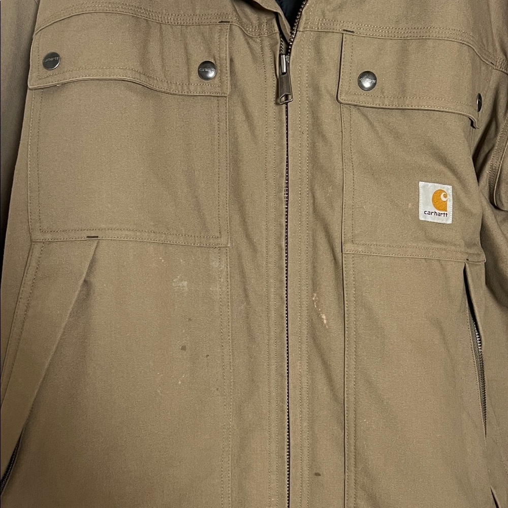 Carhartt Quick Duck Jefferson Traditional Brown Worn in Jacket XL - Picture 4 of 12
